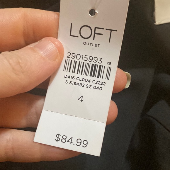 Super Cute LOFT Dress with Skort, Black & White Floral - Picture 3 of 9